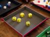  Tacka na kości (dice tray) - #04 Szaro-różowa 